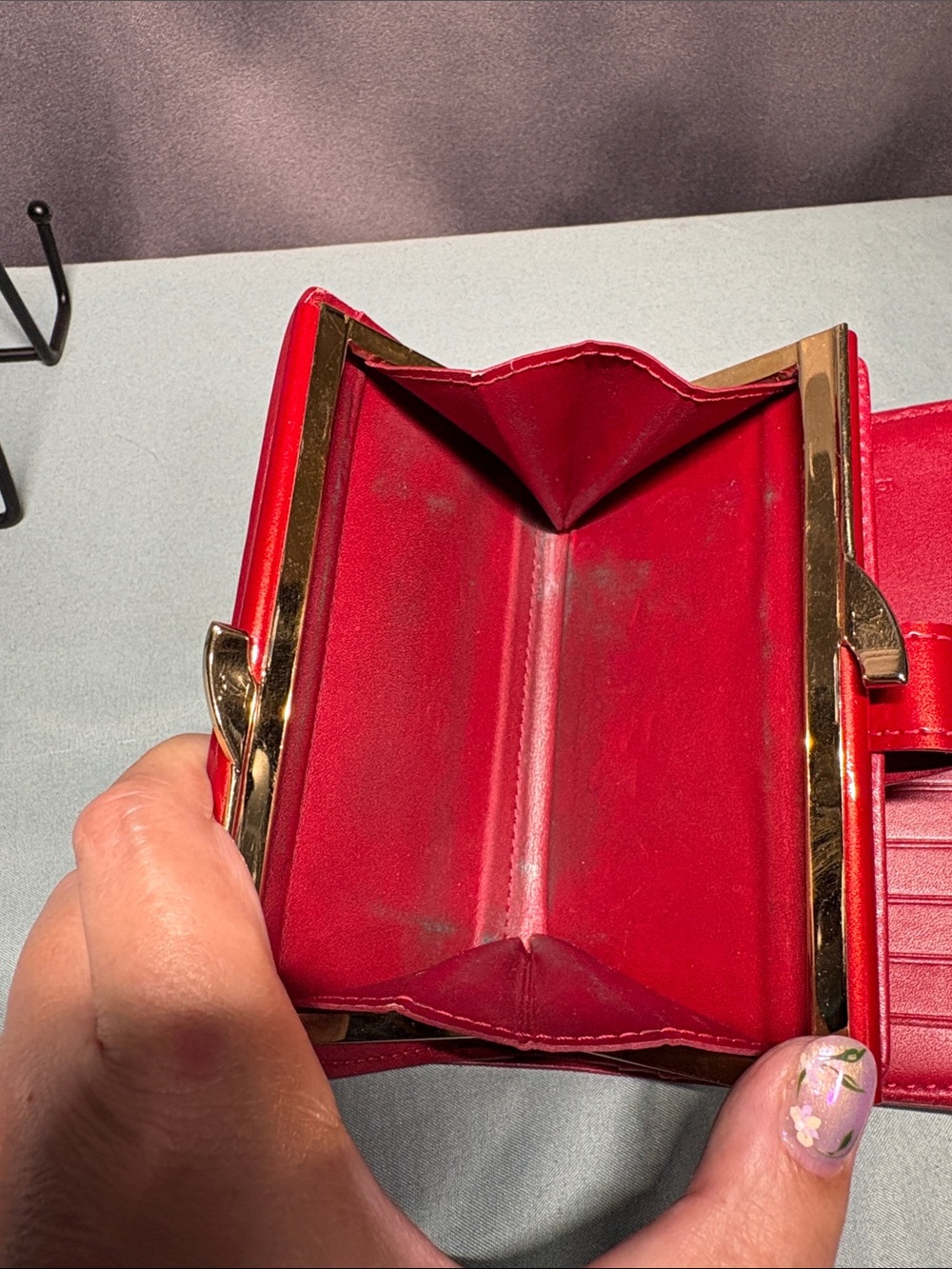 Louis Vuitton Vernis French Purse Wallet Pomme d'Amour Red M93528 - Picture 9 of 11
